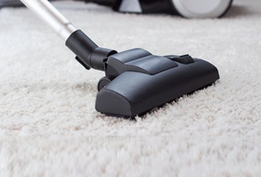 Professional cleaning in progress